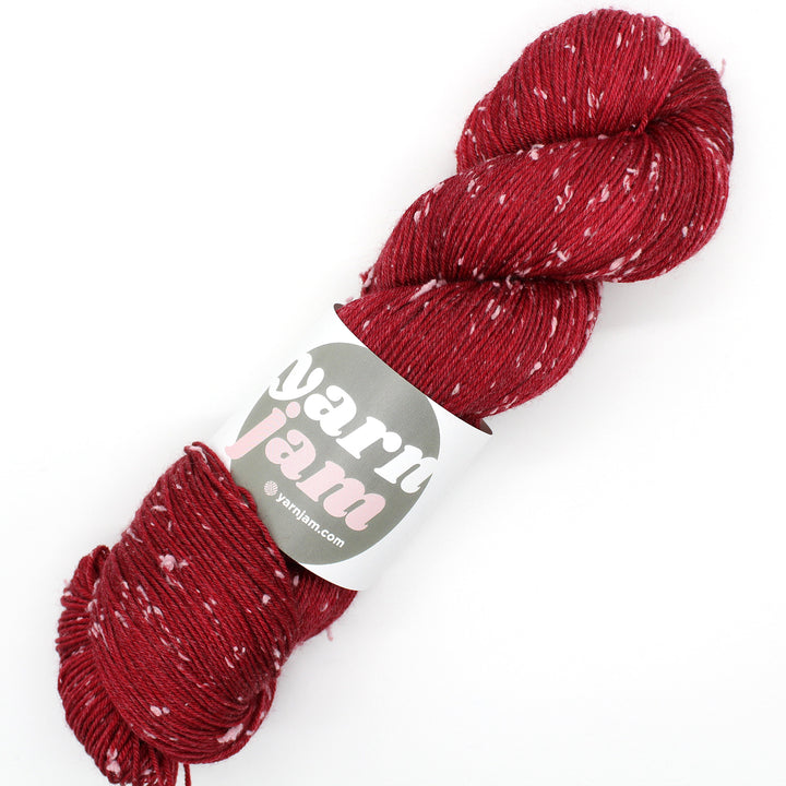 Scarlet - White Tweed Sock