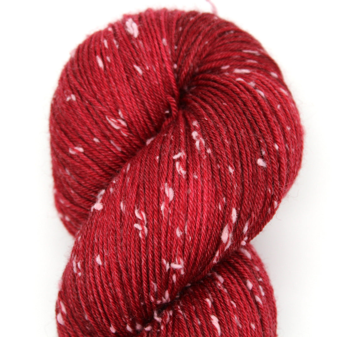 Scarlet - White Tweed Sock